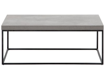 صورة طاولة القهوة ذات سطح خشبى مع أطار معدنى أسود-ديلانو