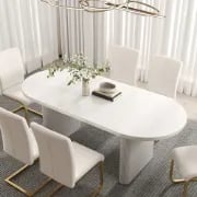 Picture of Wooden Dining Table with a Modern Design and Classic Touches - Kiabi