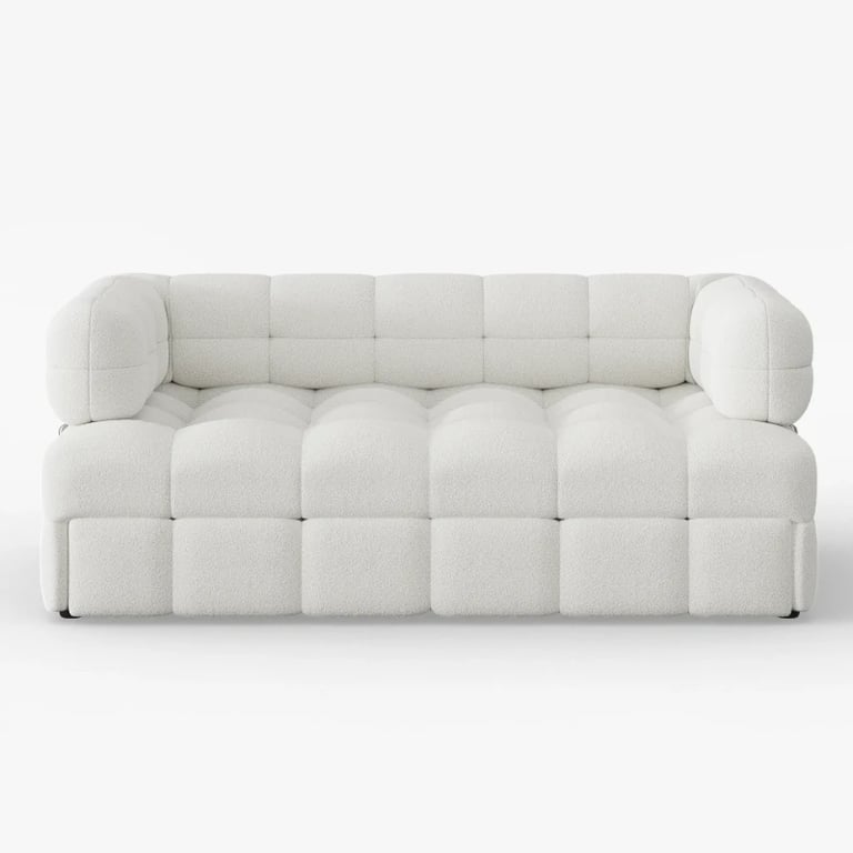 Rumi Convertible Sofa Bed – Modern Tufted Design