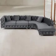 Picture of Montero Curved Sectional -Natural Wood
