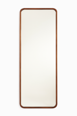 صورة زادي مرآة كاملة الطول بإطار خشبي