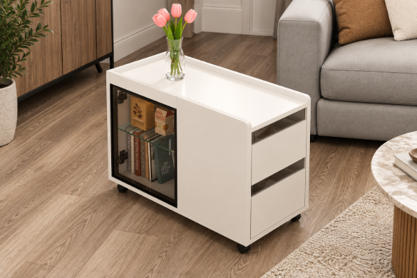 Veges Side Table Natural wood - Multifunctional uses