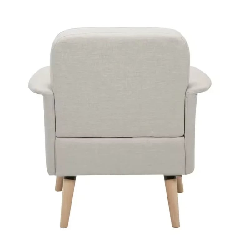 Picture of Mavely Foldable Lounge Chair – Natural Wood Base with Modern Comfort