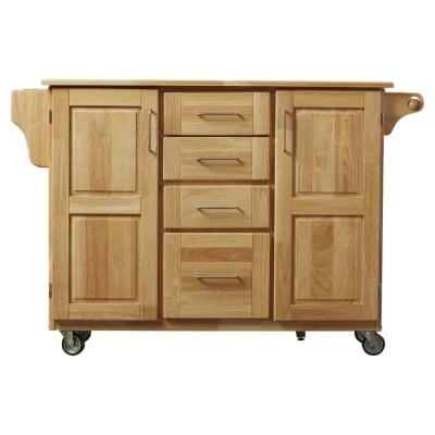 Wobbi Wooden Rolling Kitchen Island