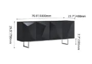 Picture of Venela Modern Sideboard Natural wood with Metal legs