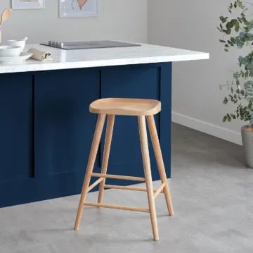 Picture of Rixo Backless Natural Wood Counter Chair