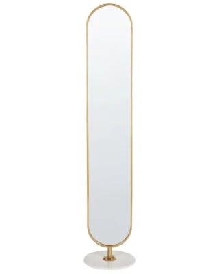 Picture of Pureté Floor Mirror - Natural wood Metal Frame.