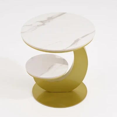 Picture of Marble Side table Melody - Two Shelves