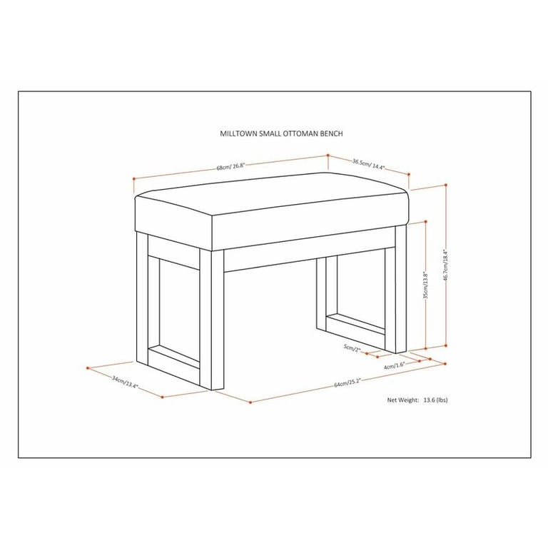 Darin  Faux Leather Bench