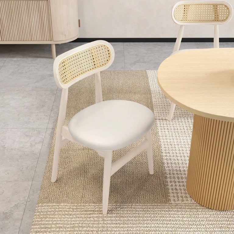 Picture of Elin Rattan Frame Chair – Boho Simplicity in Natural Wood