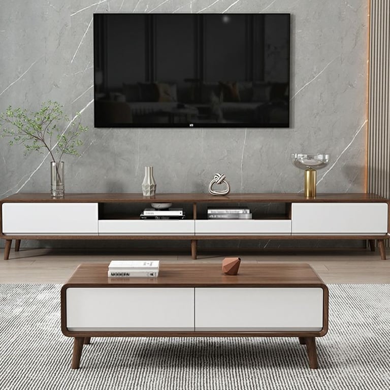Picture of Harmony Natural Wood TV Unit – Sleek & Low-Profile Design