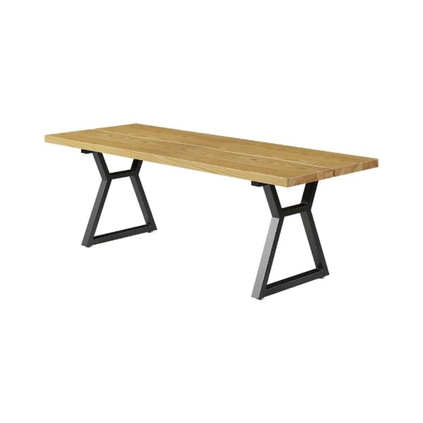 Picture of Separ Dining Table with Wood Top & Metal Frame