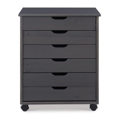 Breshay+6+Drawer+Rolling+Storage+Chest 