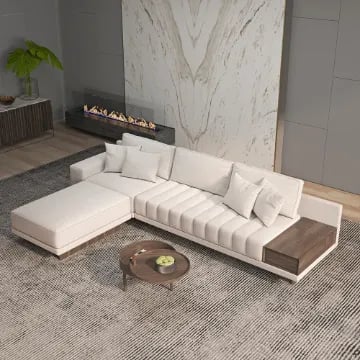 Picture of Armia L-Shaped Sectional – Natural Wood