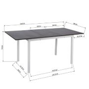 Elaina Extendable Iron Dining Table