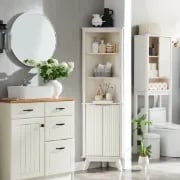 Picture of Bronze Natural wood Bathroom Cabinet