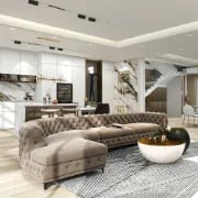 Picture of Montero Curved Sectional -Natural Wood