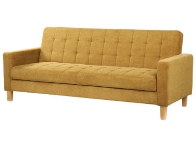 Mirelle – Modern Convertible Sofa with Natural Wood Frame