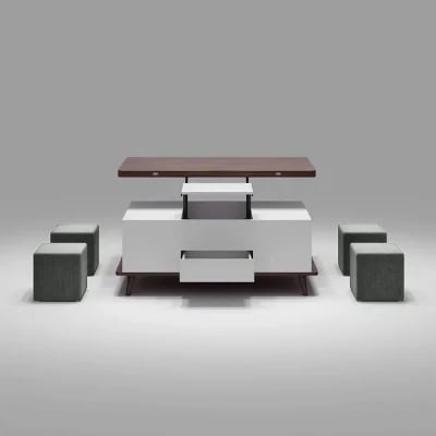 Picture of Smila Multifunctional Natural Wood Coffee table - 5 pieces