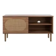 Picture of Ovalo Woven Door TV Stand – Natural Wood