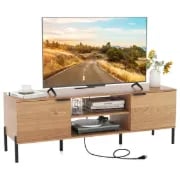 Picture of Nori Natural Wood TV Unit – Dual Cabinets