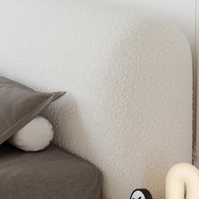 صورة سرير مودرن كريفين - خشب طبيعي