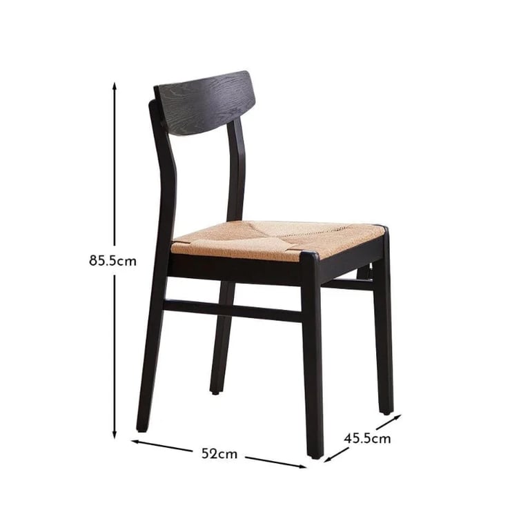 صورة كراسي طعام فاي - خشب طبيعي