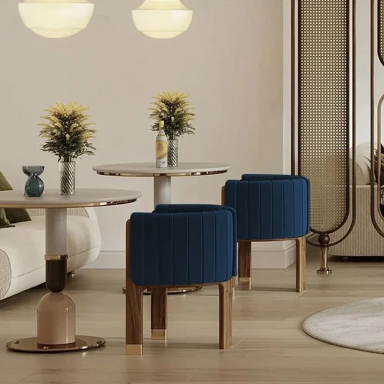 Picture of Arlin Modern Accent Chair – Natural Wood  & Steel Accents