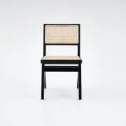 Picture of Rivo Black Wood & Cane Dining Chair