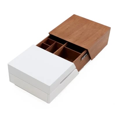 Picture of Rikke Tables Set – Natural Wood TV Unit & Coffee Table