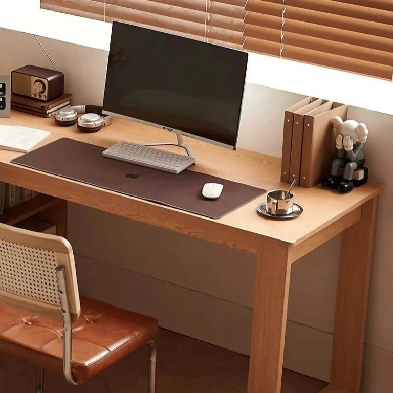 Natura L-Shaped Desk - Natural wood.