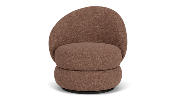 Picture of Arvora Swivel Accent Chair – Sculpted Design with Artistic Back