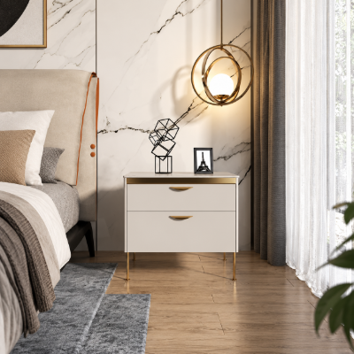 Picture of Fera Modern White Nightstand