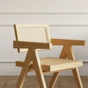 Picture of Zavira Rattan Accent Chair – Minimal Form, Natural Texture