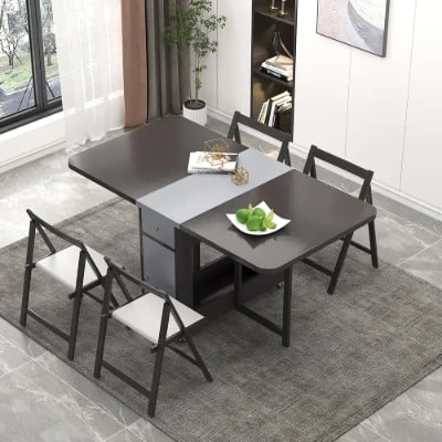 Picture of Sai Rectangle Folding Dining Table Set