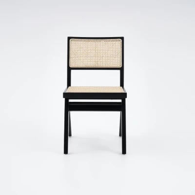 Picture of Rivo Black Wood & Cane Dining Chair