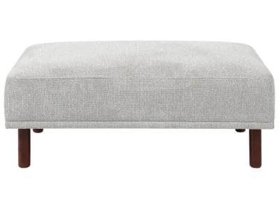 Lirio Rectangular Ottoman – Soft Upholstery with Wooden Legs