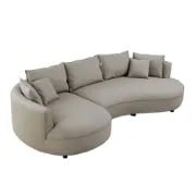 Picture of Mercato L-Shaped Sectional – Natural Wood