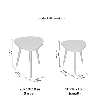 صورة طاولة جانبية خشب طبيعى - بيردين