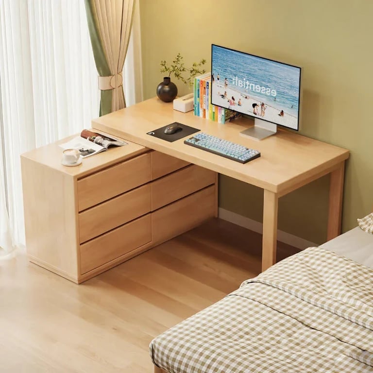 Éluré Desk -Natural wood.