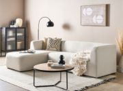 صورة ماتلان – كنبة ركنية على شكل حرف الـ  بقاعدة من الخشب الطبيعي