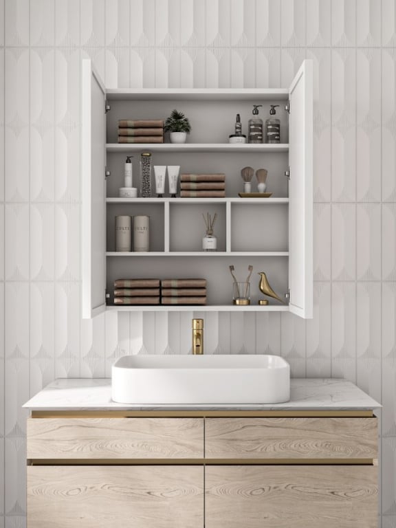 Picture of Lustra – LED Bathroom Mirror Cabinet with Multifunctional Storage