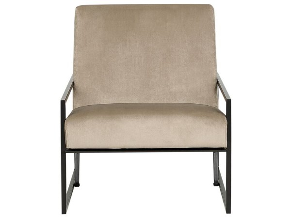 Picture of Vionna Armchair – Elegant Design with Black Frame & Plush Upholstery