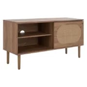 Picture of Ovalo Woven Door TV Stand – Natural Wood
