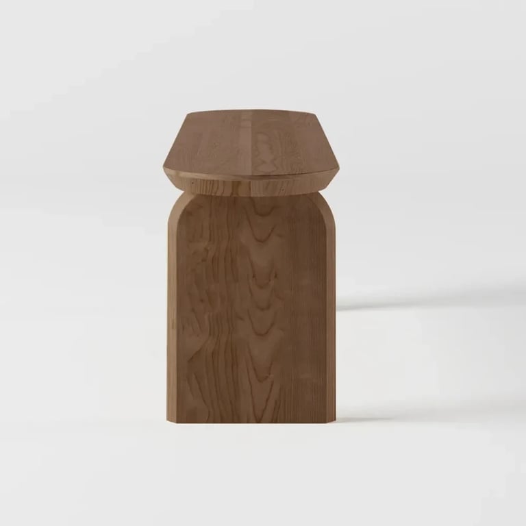 Picture of Nero Natural  Wood Dining Bench – Durable Elegance