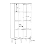 صورة دولاب خشب طبيعي مع راتان -روما