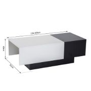 Picture of Dorean Modern Natural Wood Coffee Table with storage