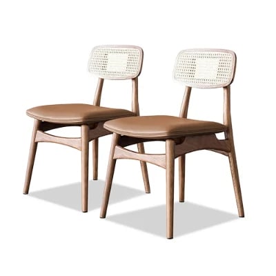 صورة كرسي نيفو الاسكندنافي بظهر من الخيزران