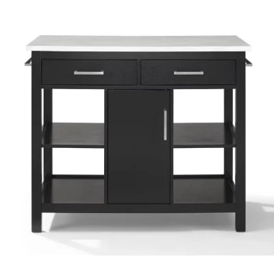 Flury Small Kitchen Island with storage