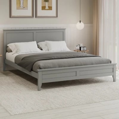 Picture of Harper Natural Wood King Bed – Modern Finish